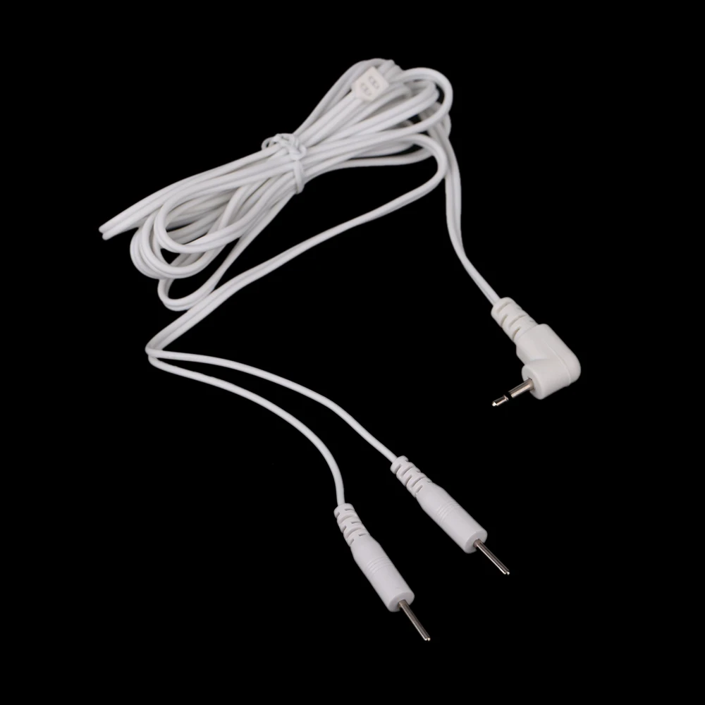 5pcs/lot 2 Pins Lead Wires Connecting Cables for Electrode Pad Digital TENS Therapy Massager 2.5mm Plug