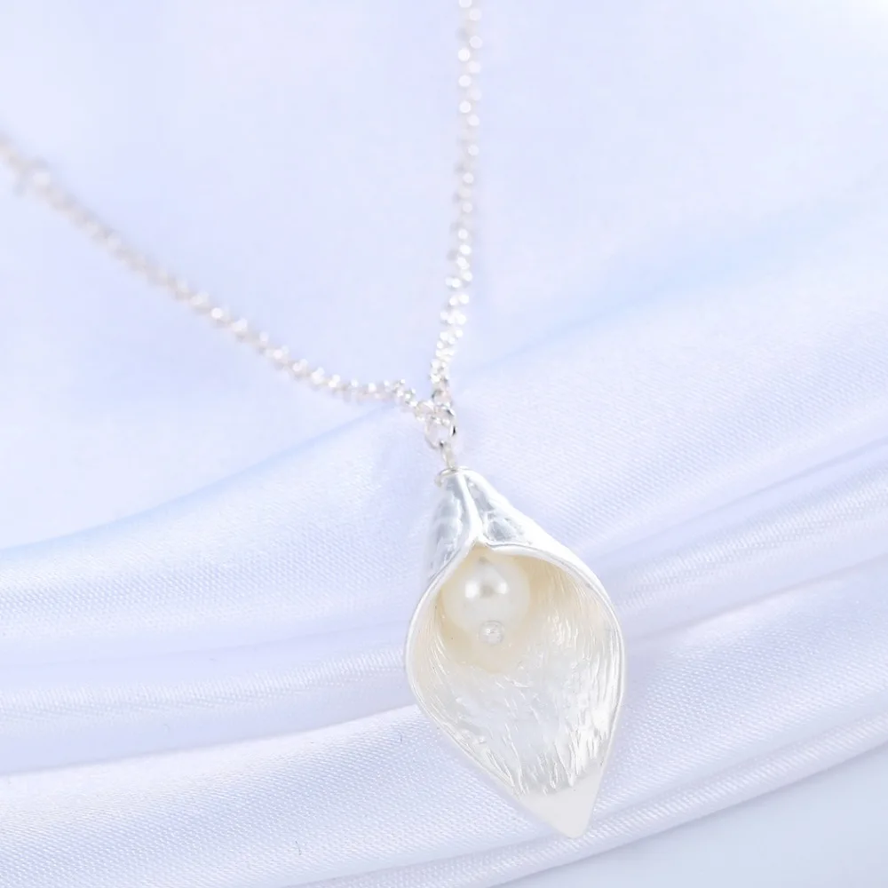 Лидер продаж модное ожерелье QIAMNI 30 шт./лот оптовая продажа лилия с имитацией