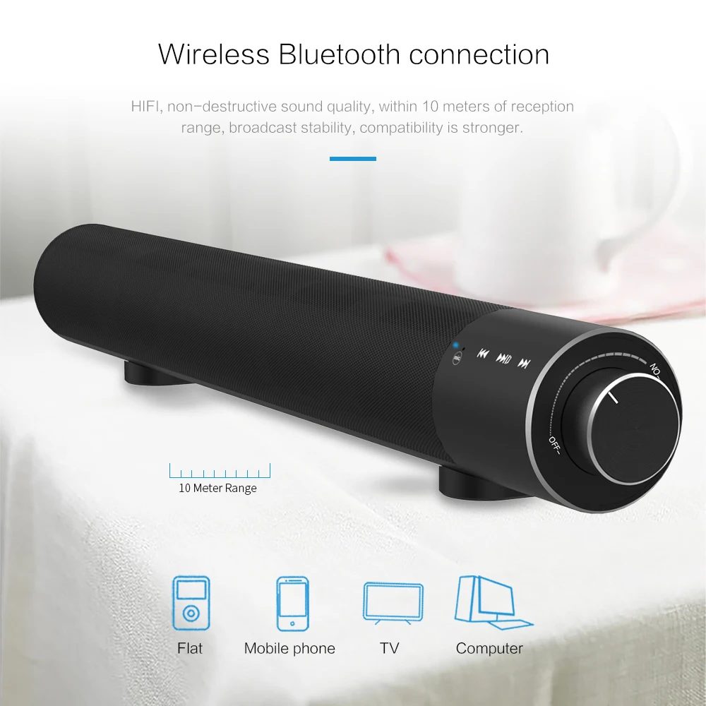 X6 Саундбар истинный беспроводной Bluetooth 4 2 5200 мАч AUX TF карта двухканальный стерео