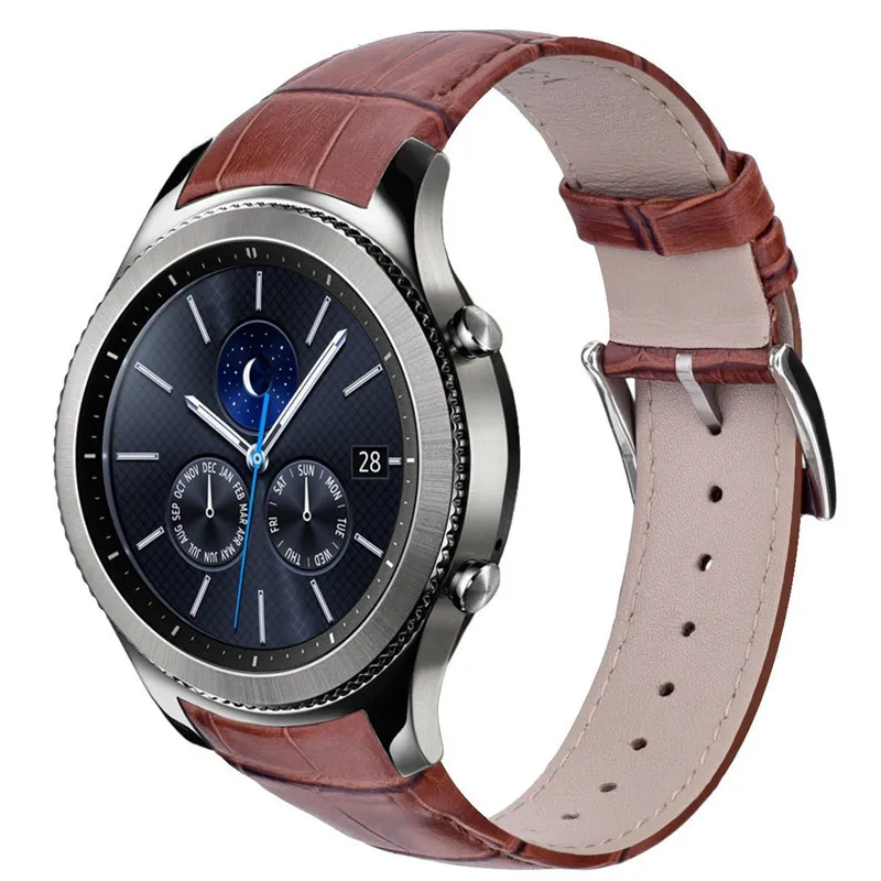 V-moro ремешок для часов samsung gear S3 классический ремешок из натуральной кожи с узором «крокодиловая кожа» ремешок gear S3 спортивные Смарт-часы