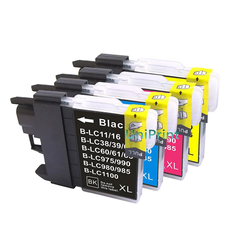 Совместимый чернильный картридж UP LC38 LC39 LC985 LC61 LC65 LC67 для Brother DCP- J140W/145C