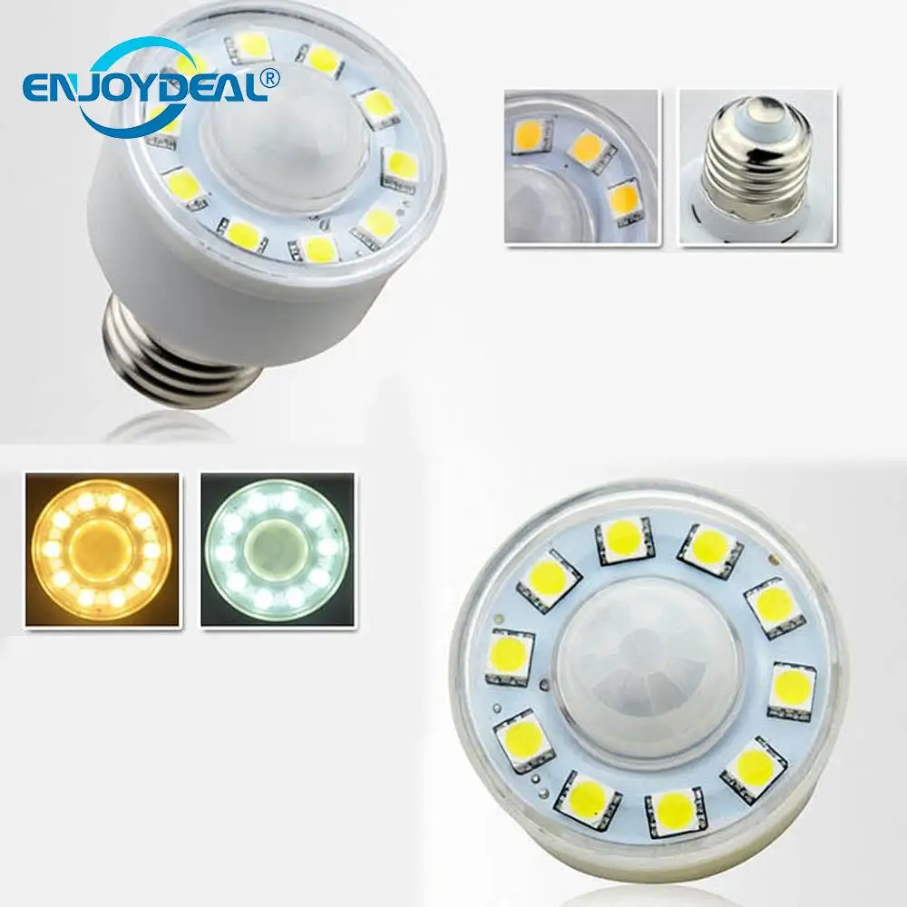 Светодиодсветильник лампа с инфракрасным датчиком движения 3 Вт E27|light bulb energy