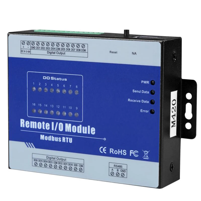 Remote Control System Modbus RTU IO Module 16DO+RS485 can be intergraded into SCADA OPC server HMI Supports PWM | Безопасность и