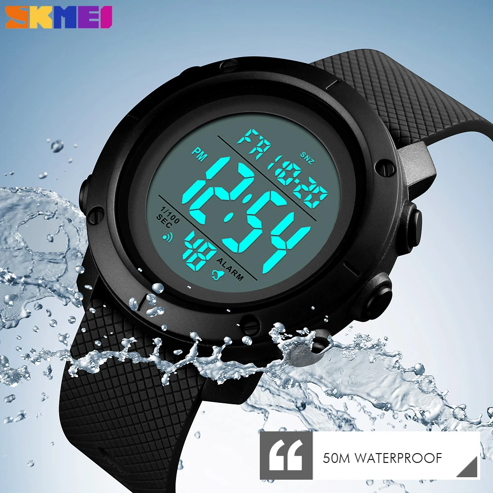 

SKMEI New Luxury Men Digital Sport Watch Pedometer Calories Clock Waterproof Military Compass Male Wristwatch Relogio Masculino