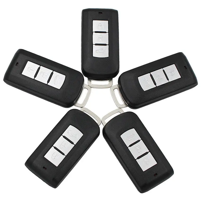 5 шт. X 3 кнопки умный дистанционный брелок FSK433MHz 7952 чип для Mitsubishi с аварийным ключом