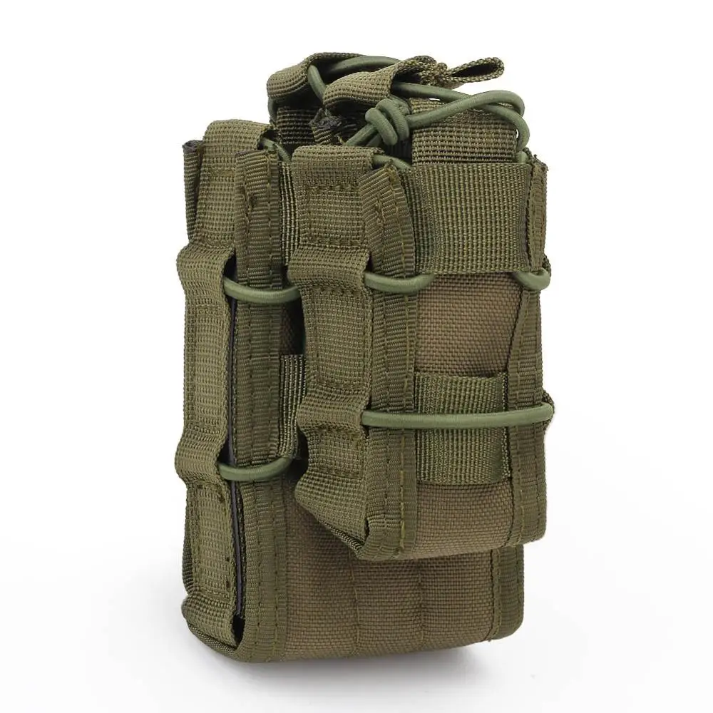OD Molle система подсумок 5,56 9 мм двойные сумки 1000D нейлон страйкбол тактический Магнитный подсумок - Цвет: OD