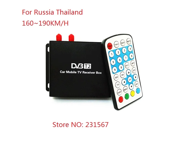 Автомобильный цифровой ТВ тюнер dvbT2 160 190 км/ч 2 чип тюнера антенны MPEG2 MPEG4 AVC H.264 DVB T2
