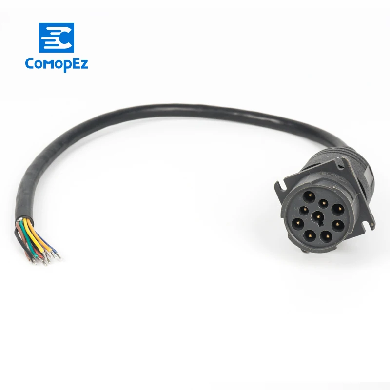Deutsch J1939 9pin для открытого конца 6 футов Tuck Cable летический Соединительный кабель