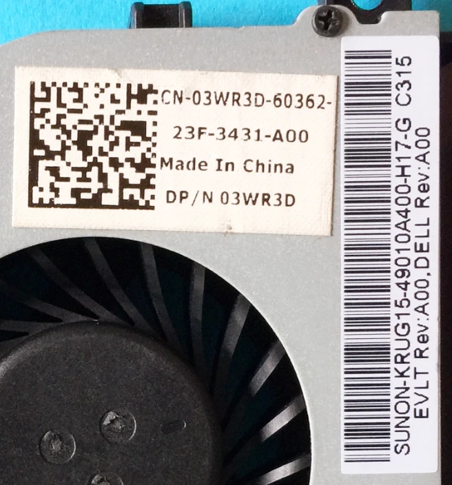 Новый охлаждающий вентилятор для ноутбука с процессором GPU радиатор Dell Latitude 5520