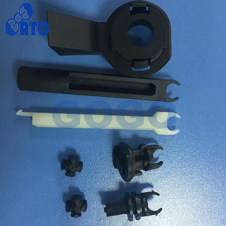 7 шт./компл. замок двигателя капота шатун + база для Ford Focus 2 2005 2011 OEM 1355231