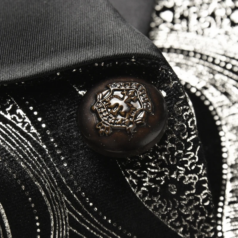 High quality men suit jacket Asian size S-5XL mens blazer coat Jacquard fabric blazers 2019 Slim fit | Мужская одежда