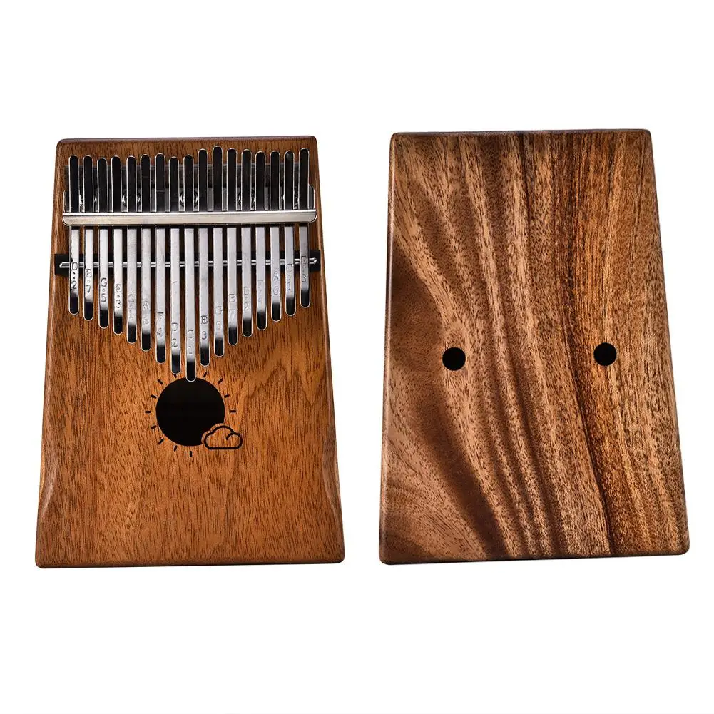 Маунчейн 17 ключ Kalimba большой палец пианино дети взрослые музыка палец ударная клавиатура(солнце облако