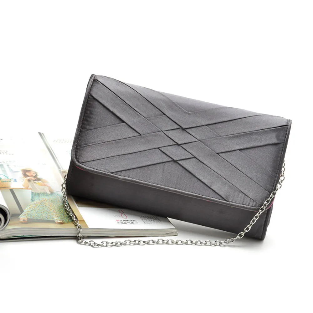 Для женщин Леди Мода Повседневное сатин сплетенный через плечо Наплечные сумки