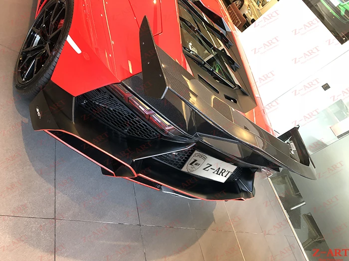 Z-ART углеродного волокна задний спойлер для Lamborghini Aventador 2011-2019 заднее крыло Lamboghini