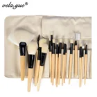 Набор кистей для профессионального макияжа, мягкие синтетические для веганского макияжа, набор для пудры, основы, румян, теней, лайнера, блеска для бровей