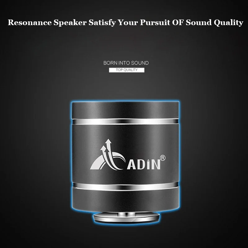 ADIN металлический Вибрационный HIFI динамик USB стерео Мультимедийный компьютер TF fm