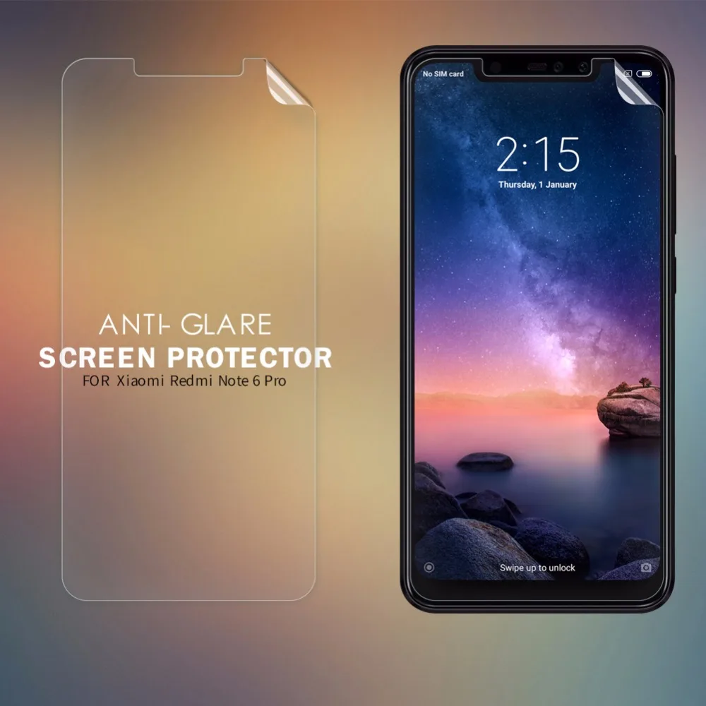 2 шт./лот Защитная пленка для экрана xiaomi redmi note 6 pro глобальная версия NILLKIN