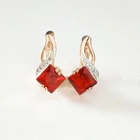 women drop earrings korean earrings office style rose gold 585 color jewelry blue stone earrings designs for women