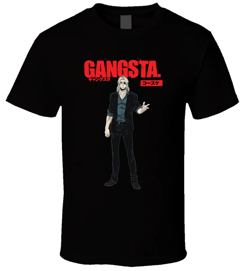 Гангста Манга Аниме 3 футболка мультфильм Мужская Унисекс Новая мода Бесплатная