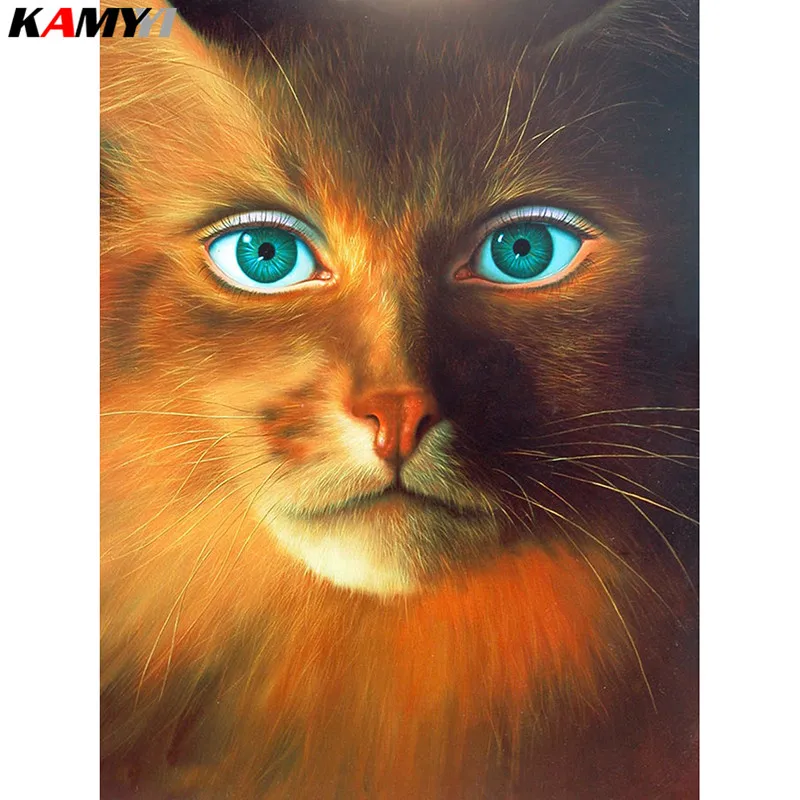 

Full Square/Round Drill 5D DIY Diamond Painting "Strange Cat" Embroidery Cross Stitch Mosaic Home Decor Gift HYY