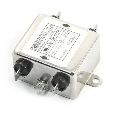 CW3-6A/10A/20A/30A-T 115V/250V 10A одна фаза Шум подавитель Мощность линейный EMI фильтр