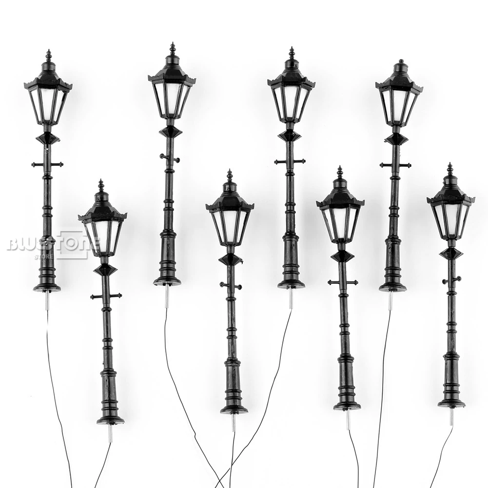 8 шт. светодиодный светильник для рельсовой дороги масштаб 1:25 антикварная модель