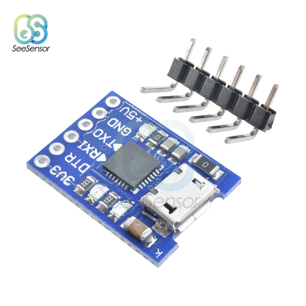 Модуль адаптера Micro USB CP2102 от 2 0 до UART TTL 6-контактный последовательный