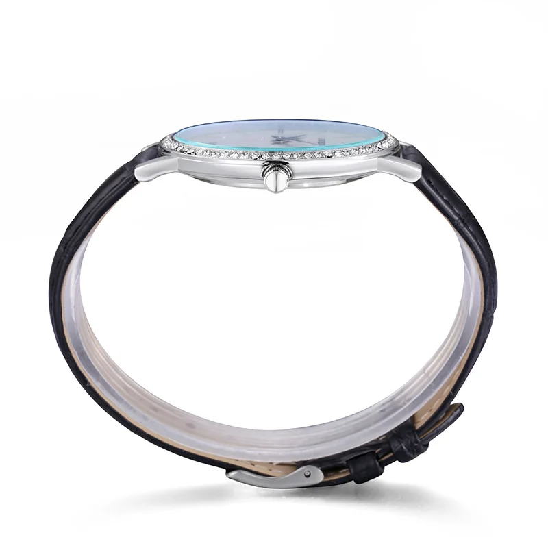 Люксовый Бренд ультра тонкий женщины платье смотреть SINOBI Моды Горный Хрусталь