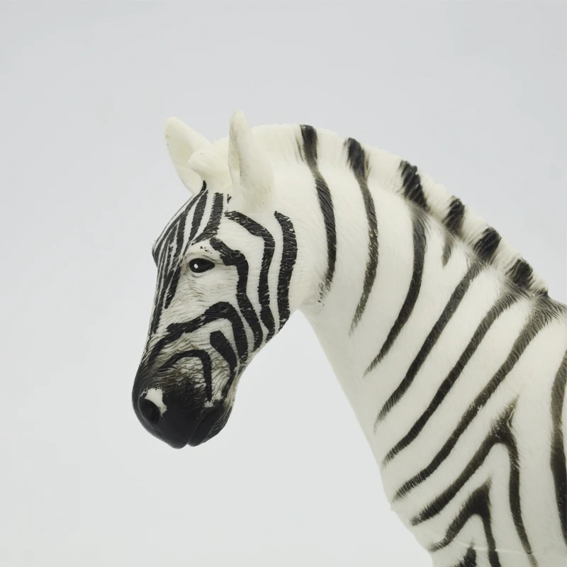 Мягкая имитация животных модель Зебра Зоопарк модели со звуком детские игрушки
