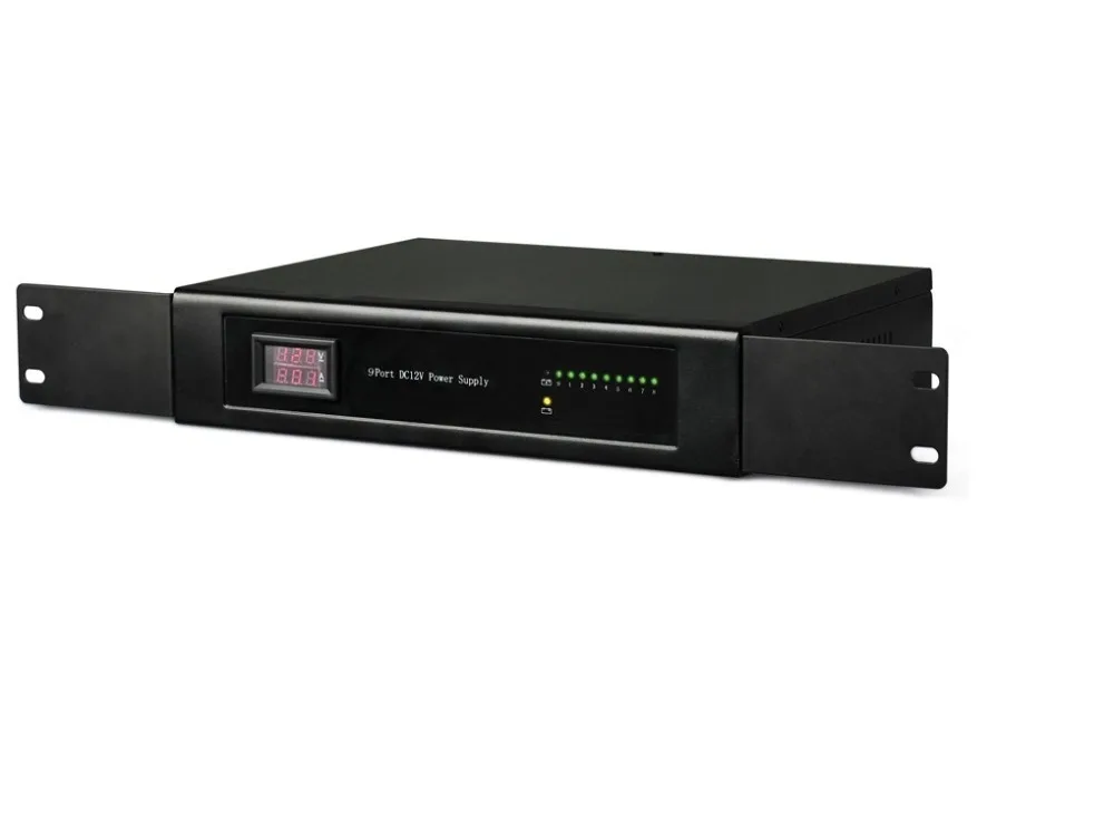 Блок питания с универсальным креплением на стойке 1.5U DC12V 9 CH 10A UL для камеры