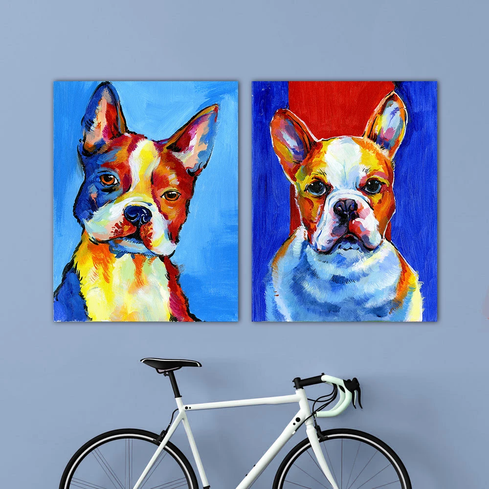 Картина на стену HDARTISAN искусство Рисунок собаки щенка масло ретривер для
