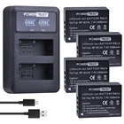 Аккумулятор 1400 мАч NP-W126 NP W126, 4 шт., двойное зарядное устройство USB со светодиодной подсветкой для Fuji NPW126, X-T10, XT10, X-Pro1, XPro1, X-T1, XT1, HS30, 33, 35, 50