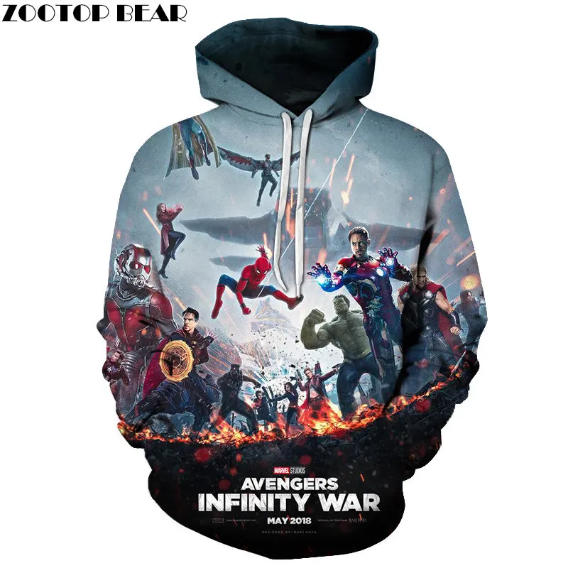 Ultron Age 3D печать Мстители 4 худи Мужские Толстовка Пуловер Marvel спортивный костюм весенняя одежда Мстители Азиатский размер S-6XL - Цвет: AFKH3284