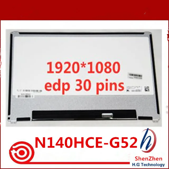 Новинка ЖК экран IPS 14 0 дюйма B140HAN03.3 eDP 30 контактный дисплей X FHD подходит для