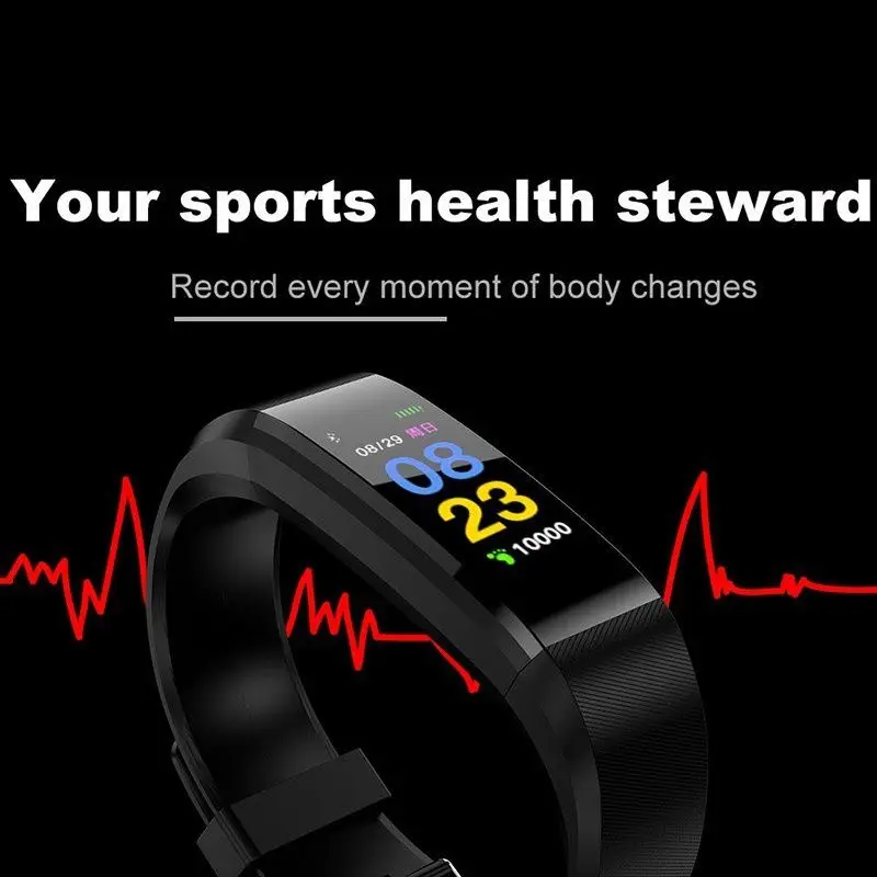 

Outdoor Heart Rate Monitoring Pedometer Wireless Sports Watch Fitness Equipment