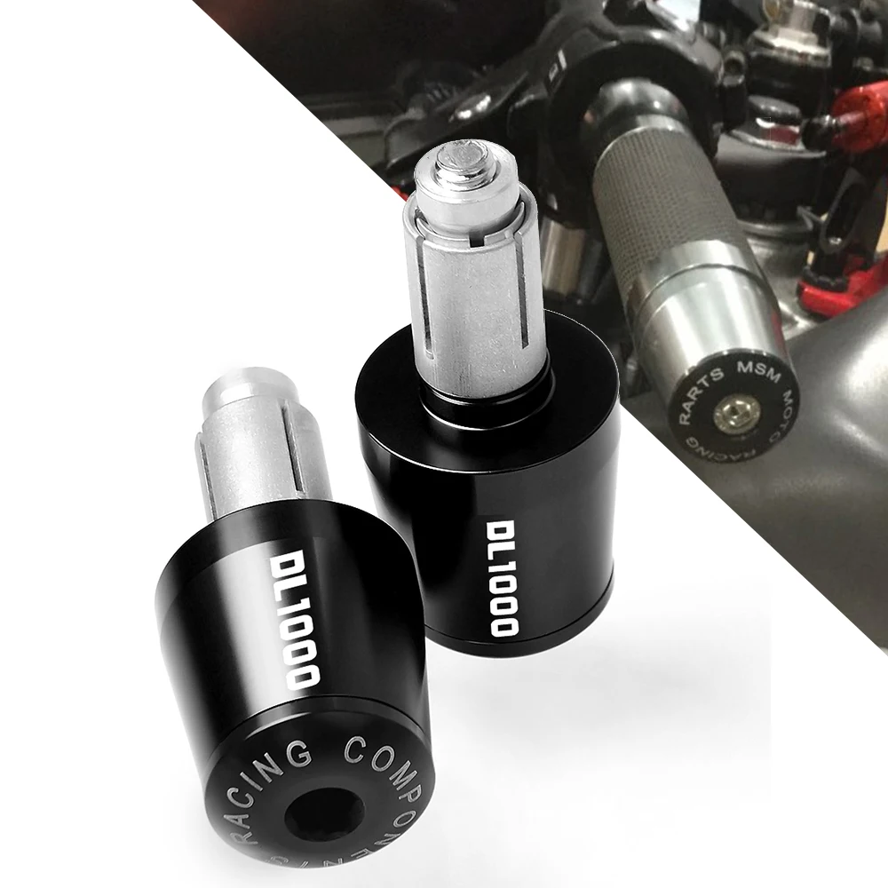 

7/8" 22mm Motorcycle Hand Bar Ends CNC Aluminum Alloy Grips End Plug Slider For Suzuki DL1000 V-STROM DL1000/V-STROM 2002-2016