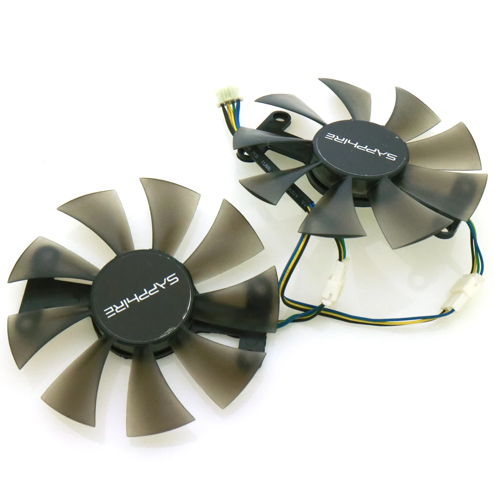 Бесплатная доставка GA91B2H 12 В 0.35A 86 мм 4 провода 4Pin VGA вентилятор для SAPPHIRE RX560