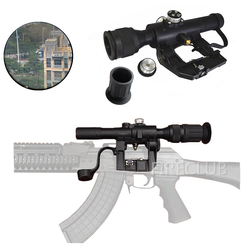 Тактический прицел FIRECULB 4x24 SVD с красной подсветкой первый фокусный самолет FFP