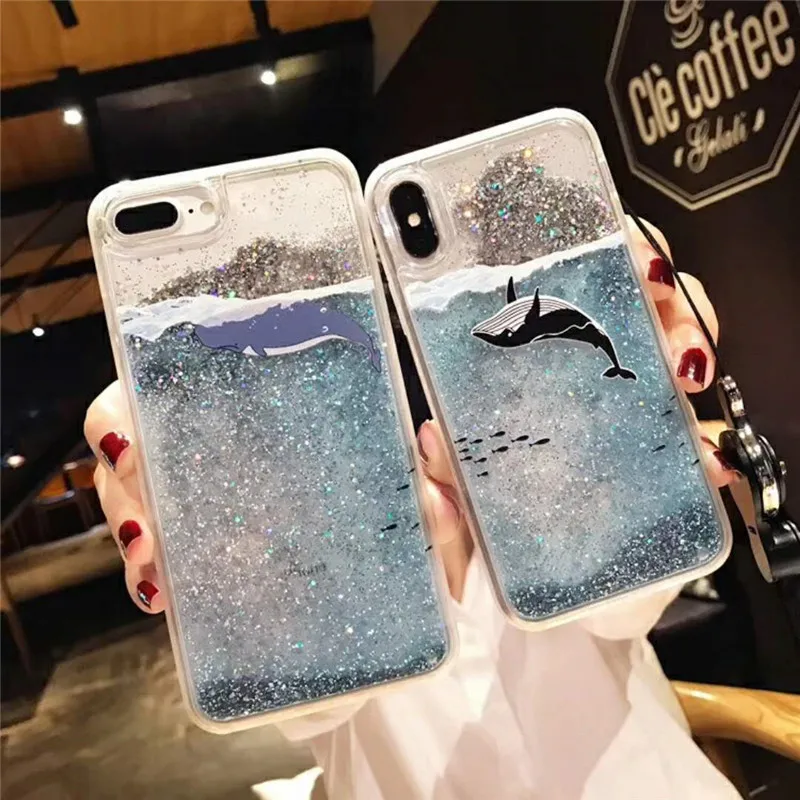 Красный mi note 7 чехол для телефона с изображением дельфина зыбучих песков для mi 9se mi 8 lite mi 6x 5x F1 Dyna mi c блестящая задняя крышка чехол