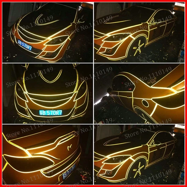 Carcardo Светоотражающая наклейка для автомобиля Лента 45 метров отражающие ленты