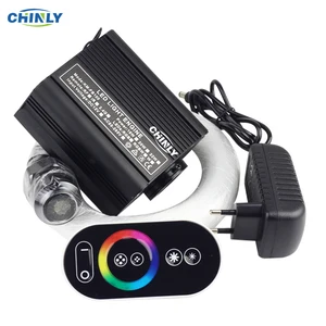 16w rgb fiber optic star light ceiling kit led lights engine rf touch control 2m 3m 4m optical fiber cable free global shipping