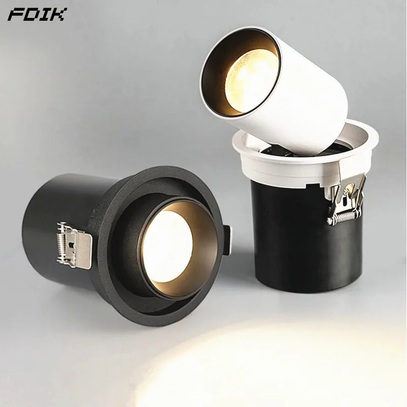 Выдвижной вращающийся регулируемые нишевые COB светодиодный локальный