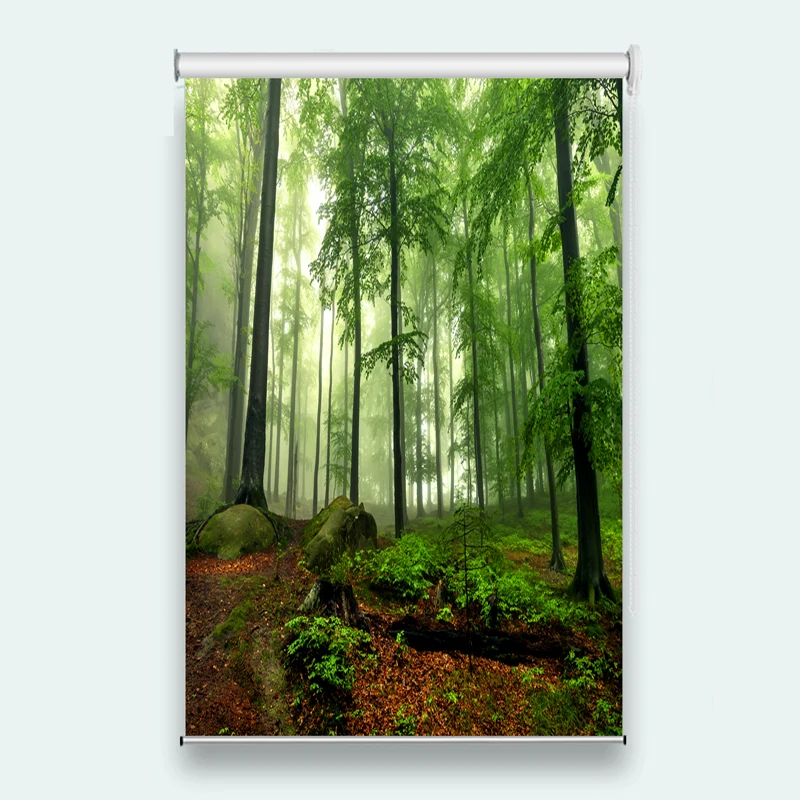 3d роликовые шторы на заказ занавески с изображением дерева для гостиной ванной