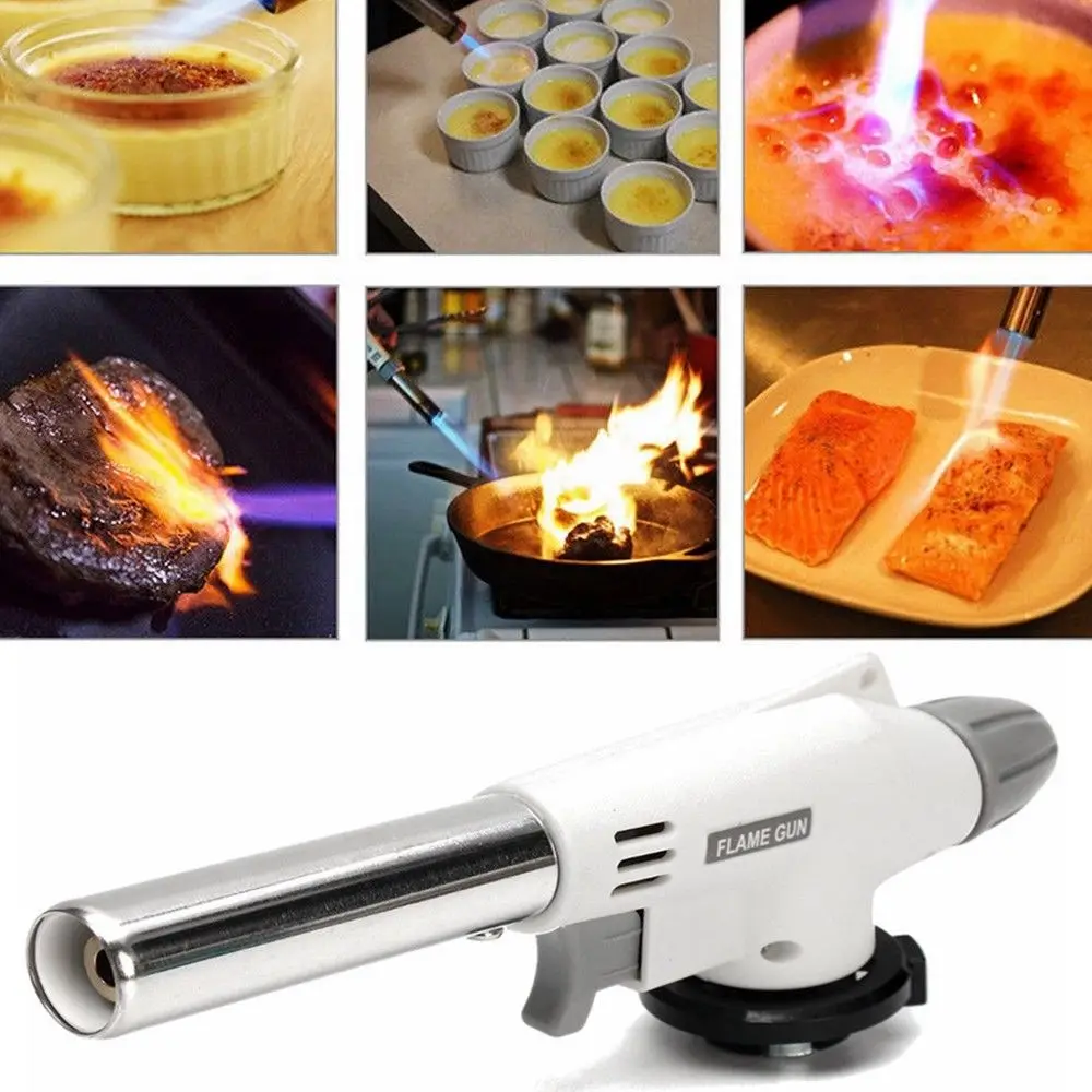 Кухонный кулинарный бутановый факел для приготовления пищи Creme Brulee Blow Torch BBQ