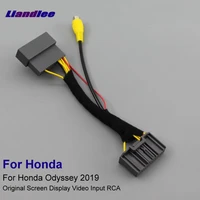 liandlee for honda odyssey 2019 32 pins rca adapter connector wire cable rear view camera original video input switch