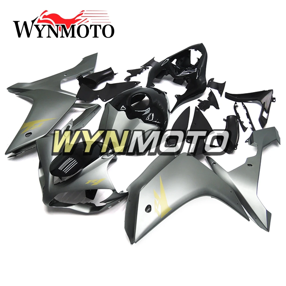 

Полный комплект обтекателей для Yamaha YZF1000 2007-2008 R1 07 08 инъекция из АБС-пластика Серый Черный Кузов кузов мотоциклетная панель Новинка