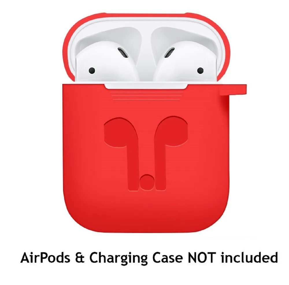 1 шт силиконовый Bluetooth беспроводной чехол для наушников AirPods Защитный Apple Airpod