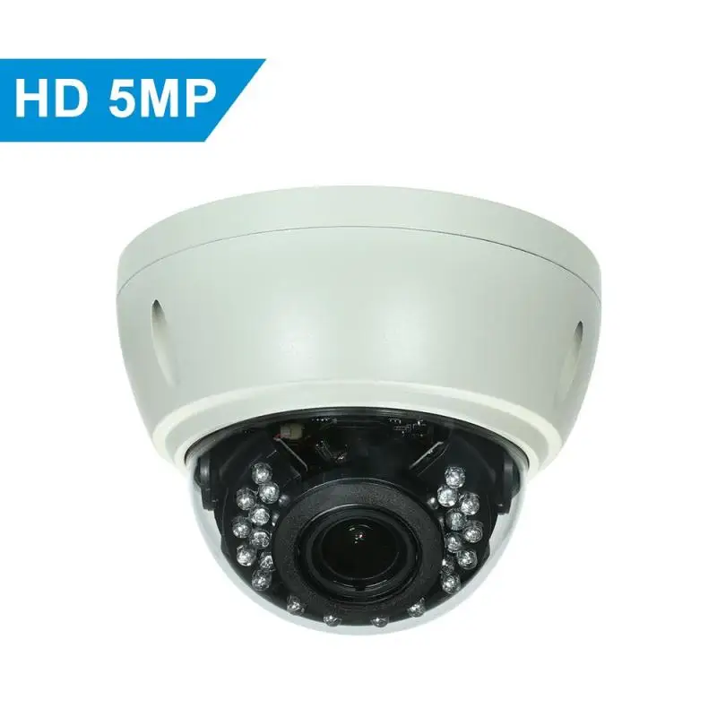 5 мегапиксельная Взрывозащищенная IP камера POE HD Dome 2 8 12 мм 4X оптический объектив с