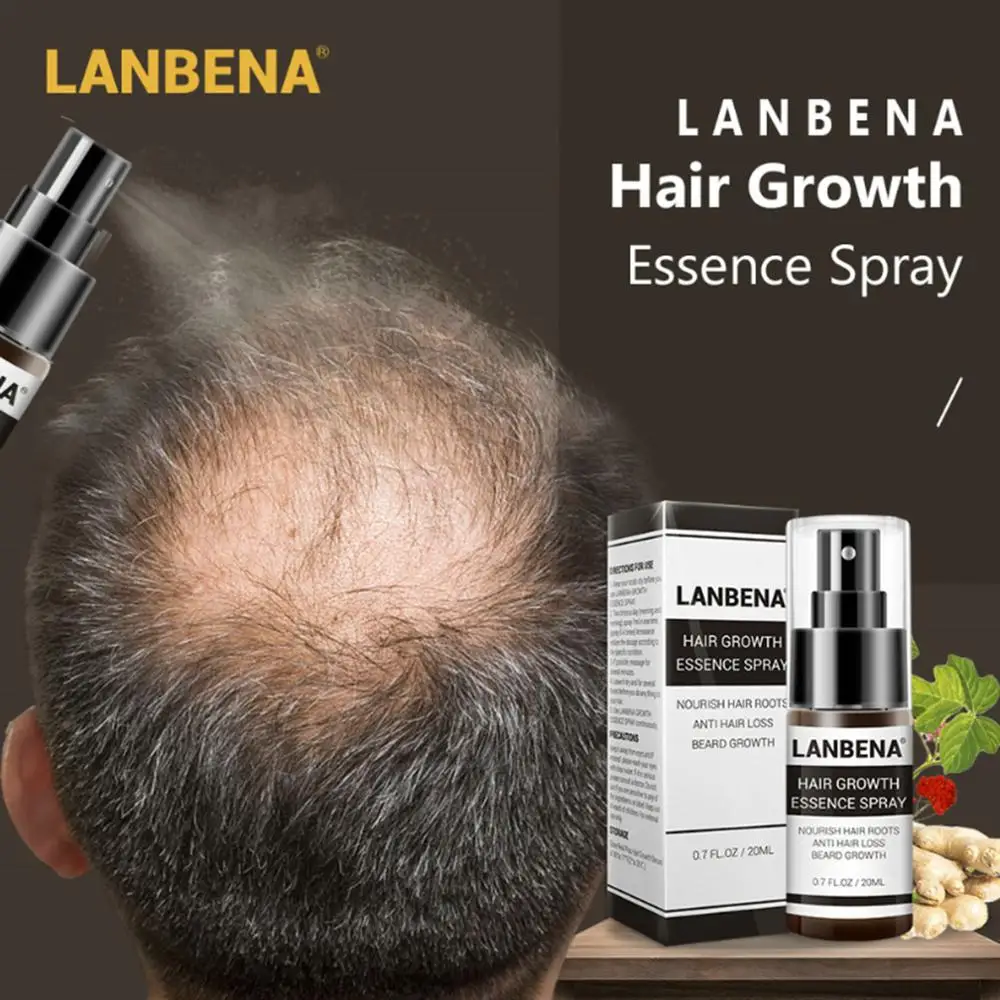 

LANBENA Hair Growth Essence Spray Preventing Baldness Consolidating Anti Hair Loss Nourish Roots Easy To Carry Hair Care 20ml