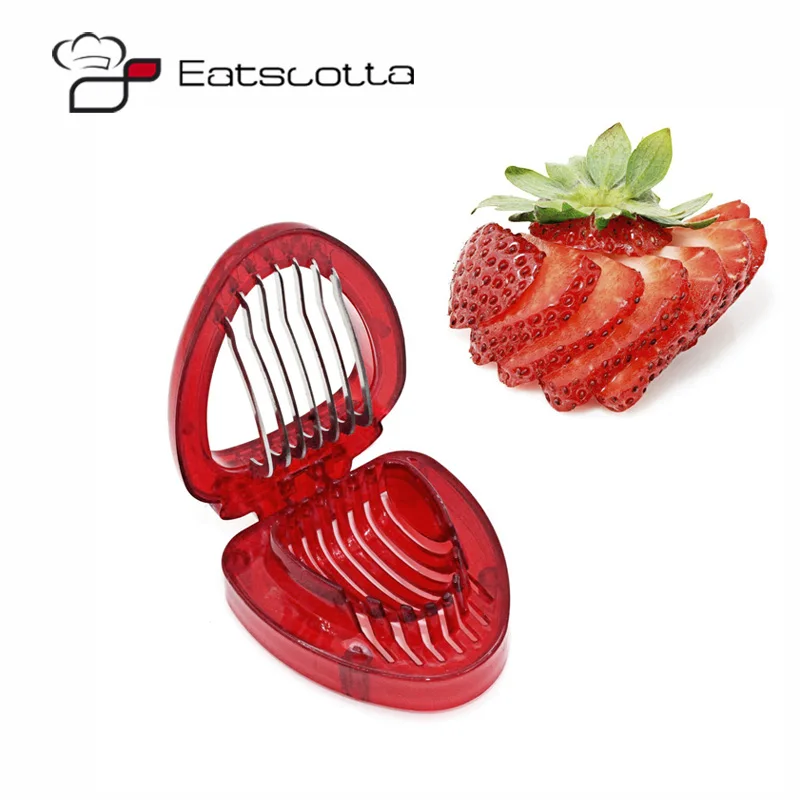 1 шт. резак для красной клубники пластиковые инструменты резьбы фруктов салатов